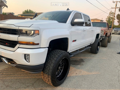 1 2017 Silverado 1500 Chevrolet Mcgaughys Suspension Lift 8in Arkon Off Road Alexander Black