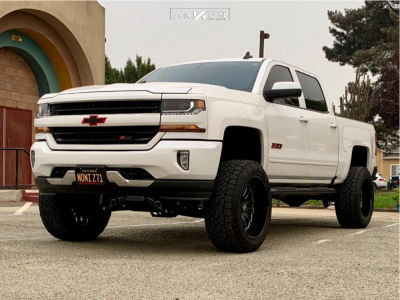 1 2017 Silverado 1500 Chevrolet Mcgaughys Suspension Lift 8in Arkon Off Road Alexander Black