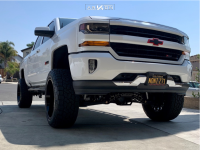 1 2017 Silverado 1500 Chevrolet Mcgaughys Suspension Lift 8in Arkon Off Road Alexander Black