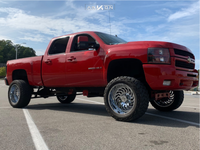 2009 Chevrolet Silverado 2500 HD - 22x12 -51mm - ARKON OFF-ROAD Crown Series Victory - Suspension Lift 6" - 35" x 13.5"