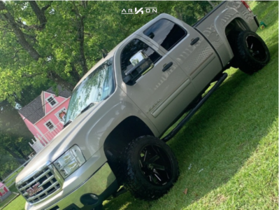 1 2009 Sierra 1500 Gmc Rough Country Suspension Lift 5in Arkon Off Road Lincoln Black