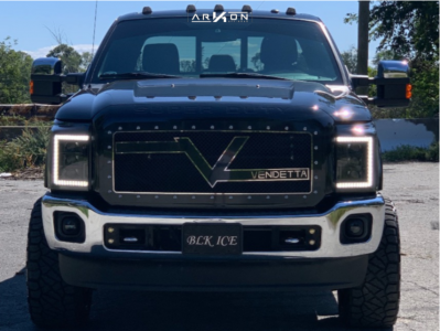 1 2016 F 350 Super Duty Ford Readylift Leveling Kit Arkon Off Road Crown Series Triumph Black Milled