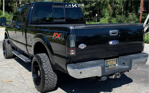 1 2016 F 350 Super Duty Ford Readylift Leveling Kit Arkon Off Road Crown Series Triumph Black Milled