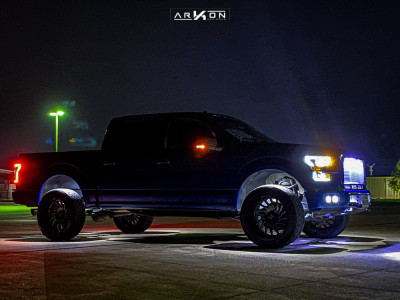 1 2017 F 150 Ford Tuff Country Suspension Lift 3in Arkon Off Road Caesar Machined Black