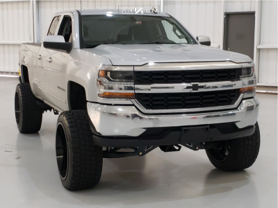 1 2018 Silverado 1500 Chevrolet Mcgaughys Suspension Lift 9in Arkon Off Road Lincoln Black