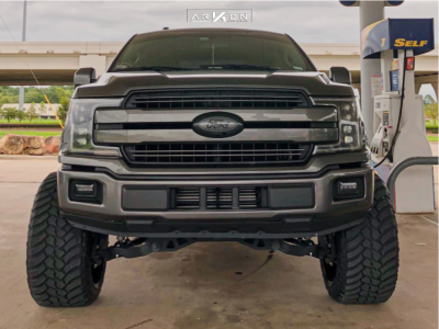 1 2018 F 150 Ford Rough Country Suspension Lift 75in Arkon Off Road Caesar Machined Black