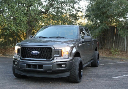 1 2020 F 150 Ford Rough Country Air Suspension Arkon Off Road Caesar Machined Black