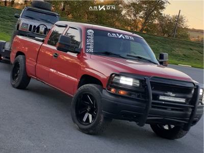 1 2002 Silverado 1500 Chevrolet Stock Air Suspension Arkon Off Road Lincoln Machined Black