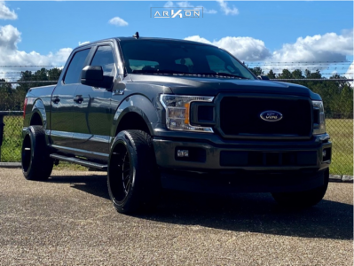 1 2020 F 150 Ford Rough Country Leveling Kit Arkon Off Road Caesar Machined Black