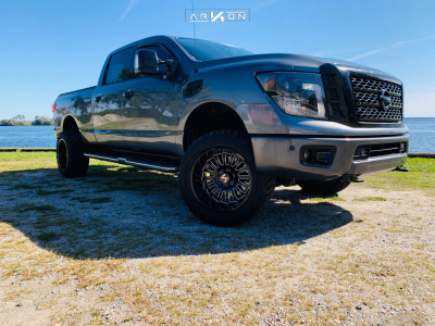 1 2016 Titan Xd Nissan 2 Inch Level Stock Arkon Off Road Alexander Black