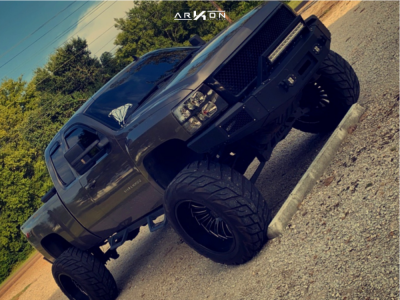 1 2013 Silverado 1500 Chevrolet Rough Country Suspension Lift 75in Body 3in Arkon Off Road Alexander Black