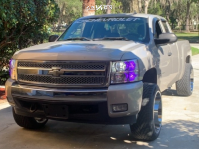 2007 Chevrolet Silverado 1500 - 22x12 -51mm - ARKON OFF-ROAD Caesar - Level 2" Drop Rear - 31" x 12.5"