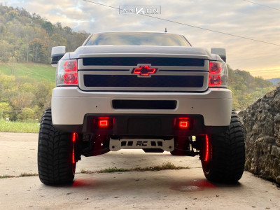 1 2013 Silverado 2500 Hd Chevrolet Rough Country Suspension Lift 5in Arkon Off Road Lincoln Black Milled