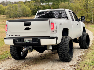 1 2013 Silverado 2500 Hd Chevrolet Rough Country Suspension Lift 5in Arkon Off Road Lincoln Black Milled