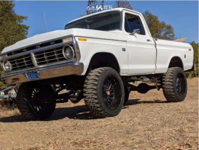 1975 Ford F-100 - 22x12 -51mm - ARKON OFF-ROAD Caesar - Suspension Lift 6" - 35" x 12.5"