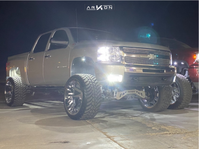 1 2010 Silverado 1500 Chevrolet Mcgaughys Suspension Lift 9in Arkon Off Road Lincoln Chrome