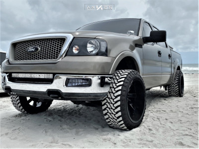 2004 Ford F-150 - 22x12 -51mm - ARKON OFF-ROAD Lincoln - Suspension Lift 3" - 33" x 12.5"