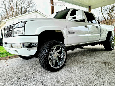 2006 Chevrolet Silverado 2500 HD - 22x12 -51mm - ARKON OFF-ROAD Lincoln - Suspension Lift 4" - 33" x 12.5"