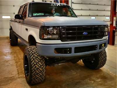 1997 Ford F-350 - 20x12 -51mm - ARKON OFF-ROAD Lincoln - Suspension Lift 4" - 35" x 13.5"