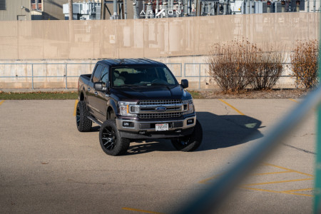 1 2015 F 150 Ford Rough Country Suspension Lift 6in Arkon Off Road Roosevelt Black