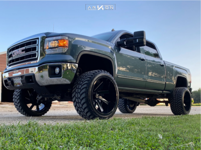 2014 GMC Sierra 1500 - 24x14 -81mm - ARKON OFF-ROAD Lincoln - Suspension Lift 6" - 35" x 13.5"