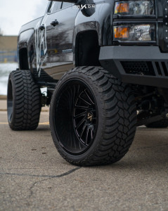 1 2015 Silverado 1500 Chevrolet Rough Country Suspension Lift 7in Arkon Off Road Caesar Black