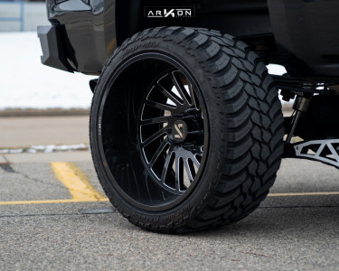 1 2015 Silverado 1500 Chevrolet Rough Country Suspension Lift 7in Arkon Off Road Caesar Black