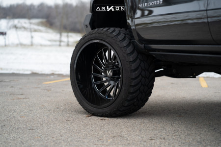 1 2015 Silverado 1500 Chevrolet Rough Country Suspension Lift 7in Arkon Off Road Caesar Black