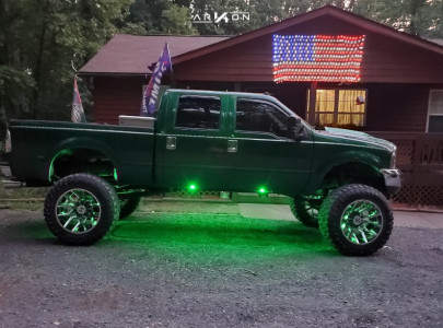 1 2002 F 350 Super Duty Ford Custom Lifted 12in Arkon Off Road Roosevelt Chrome
