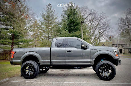 1 2015 F 150 Ford Pro Comp Suspension Lift 7in Arkon Off Road Lincoln Black