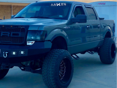 2010 Ford F-150 - 22x14 -81mm - ARKON OFF-ROAD Alexander - Suspension Lift 7" - 37" x 13.5"