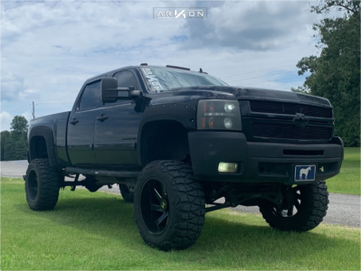 2007 Chevrolet Silverado 2500 HD - 22x12 -51mm - ARKON OFF-ROAD Lincoln - Lifted >12" - 37" x 13.5"