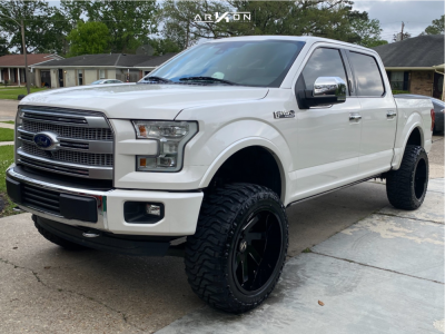 1 2016 F 150 Ford Rough Country Suspension Lift 6in Arkon Off Road Roosevelt Black