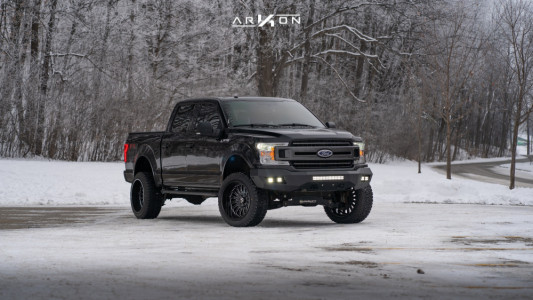 1 2018 F 150 Ford Superlift Suspension Lift 6in Arkon Off Road Alexander Black