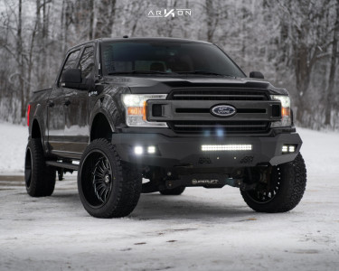1 2018 F 150 Ford Superlift Suspension Lift 6in Arkon Off Road Alexander Black