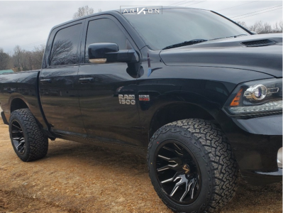 2013 Ram 1500 - 20x12 -51mm - ARKON OFF-ROAD Roosevelt - Stock Suspension - 33" x 12.5"
