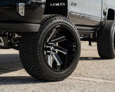 1 2017 Silverado 1500 Chevrolet Mcgaughys Suspension Lift 9in Arkon Off Road Lincoln Black