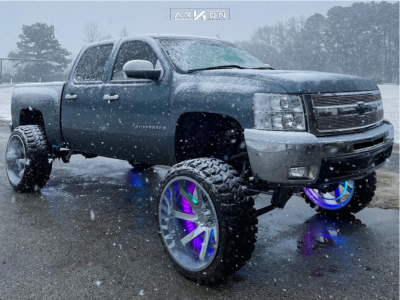 2012 Chevrolet Silverado 1500 - 26x14 -76mm - ARKON OFF-ROAD Lincoln - Lifted >12" - 37" x 13.5"