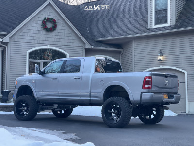 1 2019 3500 Ram Mcgaughys Suspension Lift 8in Arkon Off Road Lincoln Black