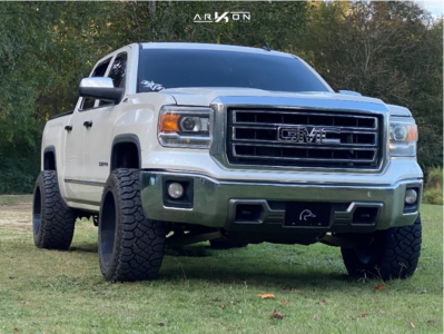 2014 GMC Sierra 1500 - 20x12 -51mm - ARKON OFF-ROAD Lincoln - Leveling Kit - 33" x 12.5"