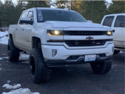 1 2016 1500 Chevrolet Rough Country Suspension Lift 7in Arkon Off Road Lincoln Black