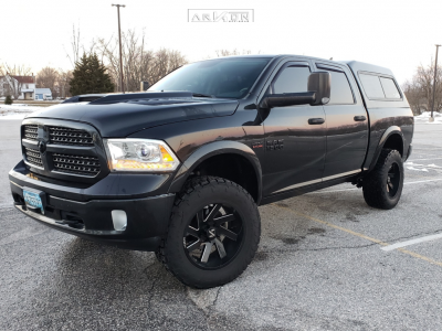 2015 Ram 1500 - 20x10 -24.892mm - ARKON OFF-ROAD Lincoln - Suspension Lift 4" - 35" x 12.5"