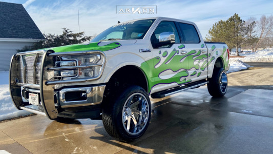 2019 Ford F-150 - 22x12 -52mm - ARKON OFF-ROAD Lincoln - Suspension Lift 6" - 305/45R22