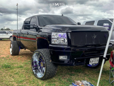 2012 Chevrolet Silverado 2500 HD - 26x14 -81mm - ARKON OFF-ROAD Caesar - Suspension Lift 4" - 35" x 13.5"