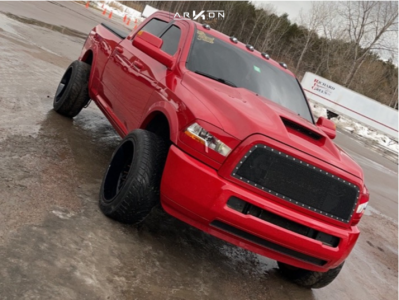 2012 Ram 2500 - 22x12 -44mm - ARKON OFF-ROAD Caesar - Level 2" Drop Rear - 33" x 12.5"