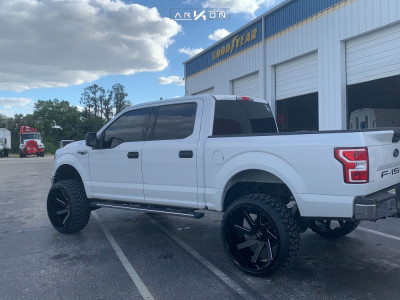 1 2019 F 150 Ford Rough Country Suspension Lift 6in Arkon Off Road Lincoln Machined Black