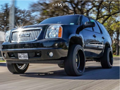 2012 GMC Yukon Wheel Offset Aggressive > 1" Outside Fender Leveling Kit