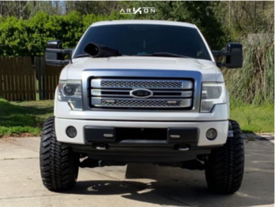 1 2013 F 150 Ford Rough Country Suspension Lift 7in Arkon Off Road Caesar Black