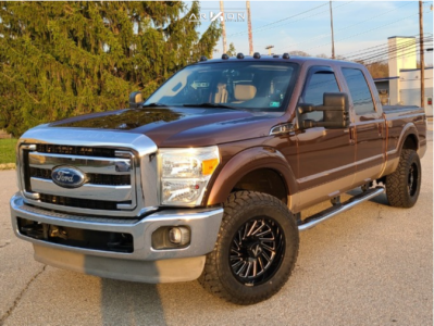 2011 Ford F-350 Super Duty - 20x10 -25mm - ARKON OFF-ROAD Caesar - Stock Suspension - 35" x 12.5"