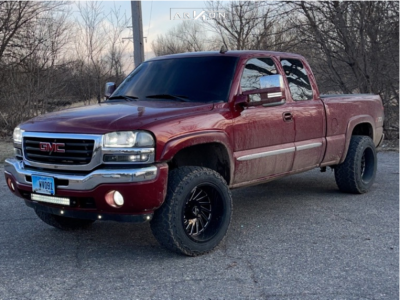 2006 GMC Sierra 1500 - 20x12 -51mm - ARKON OFF-ROAD Caesar - Leveling Kit - 33" x 12.5"